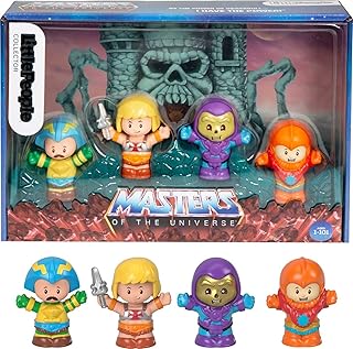 Little People Collector Masters of the Universe Figure Set, 4 character figures in a giftable package for fans ages 1-101 years