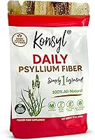 Vista 1 de Konsyl Polvo diario de fibra de psyllium Cáscara de psyllium 100% natural para la salud intestinal y digestiva Sin azúcar, sin rellenos, 90
