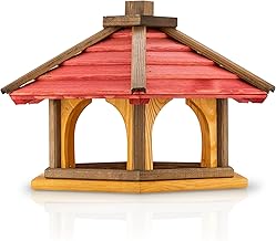 Mazur Vogelfutterhaus aus Holz 56x37 (Rund)