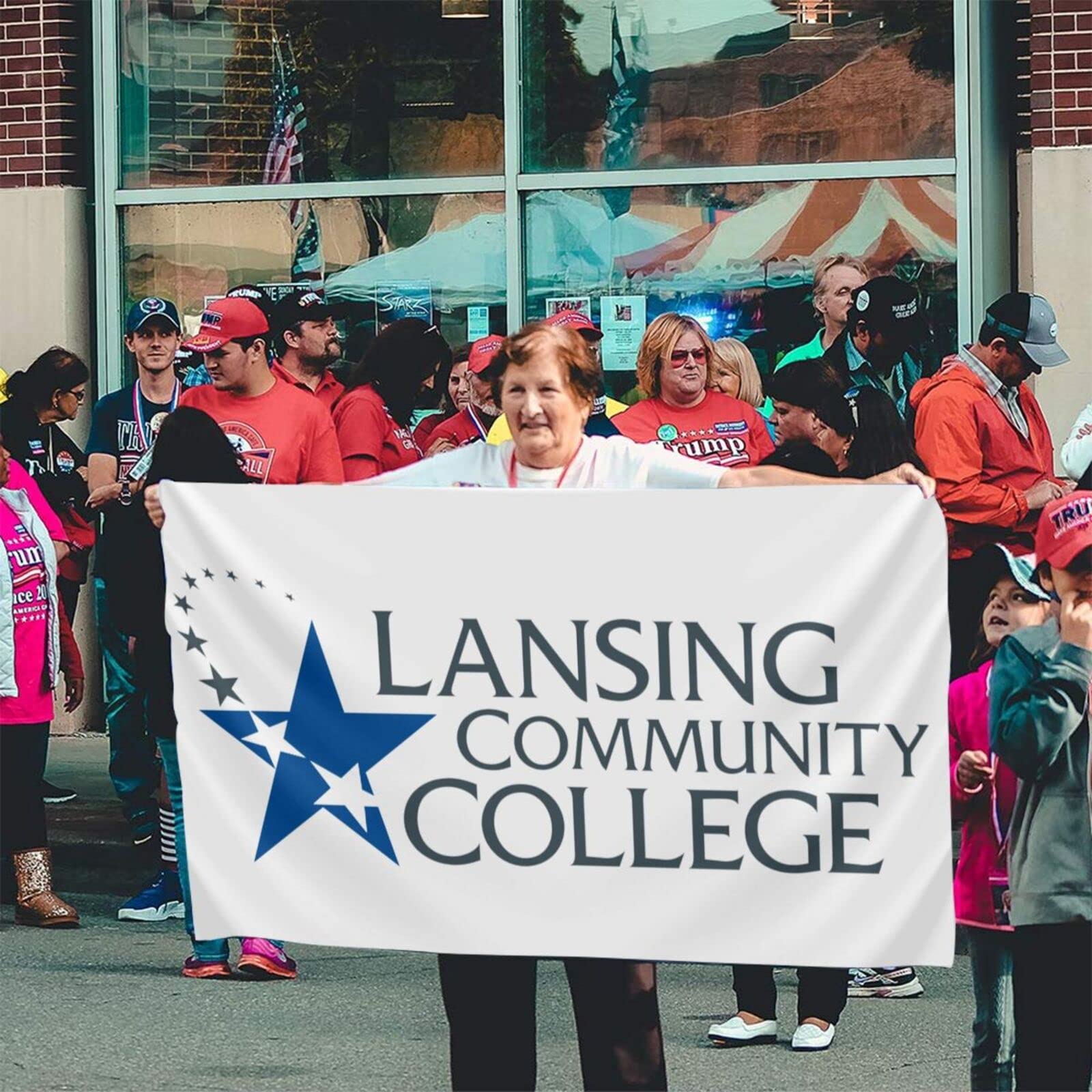 Amazon.com : Lansing Community College Logo Banner Breeze Flag Double sided  Outdoor Flags Home Flag Garden Flag 3 'X 5' Ft : Patio, Lawn & Garden