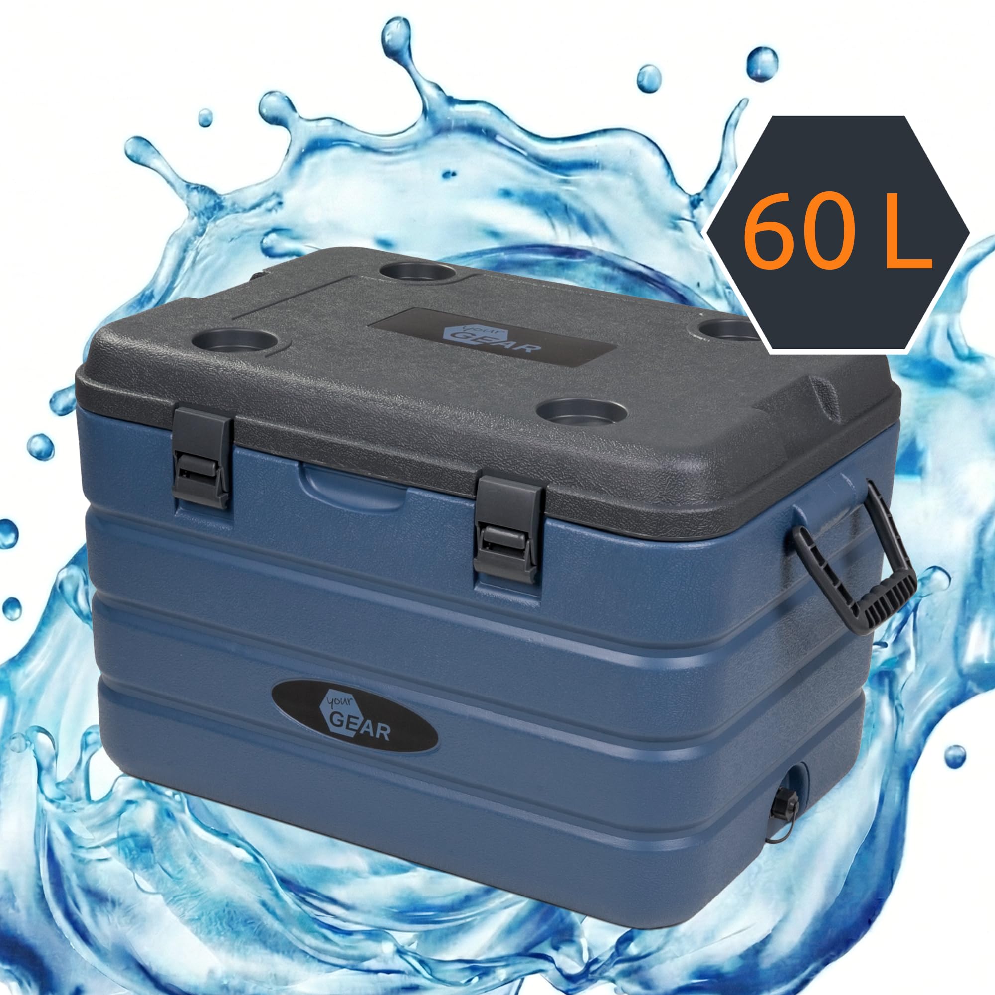 yourGEAR Coolah - Contenitore refrigerante passivo, 60 l, in poliuretano, termico e freddo