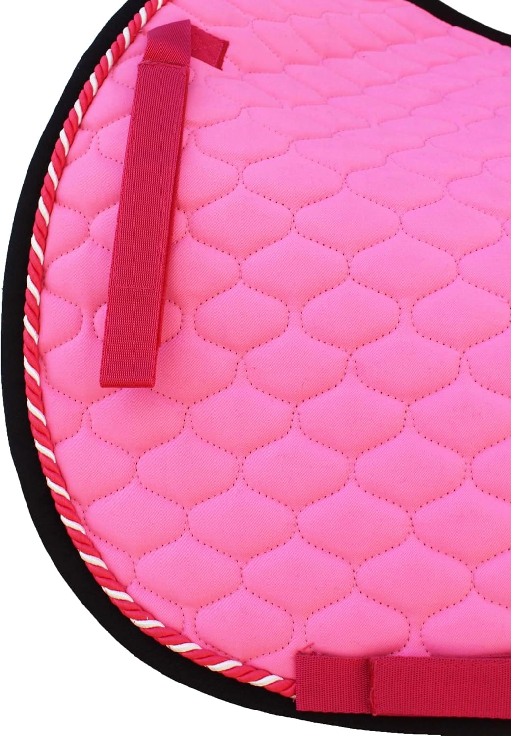 Horse English All-Purpose Contoured Quilted Cotton Saddle Pad Pink 72F04