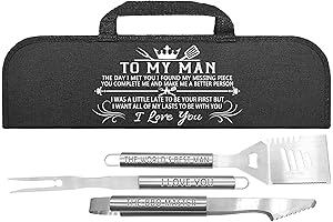 Fathers Day Husband Gifts, Grill BBQ Accessories Set for Both Dad and Son