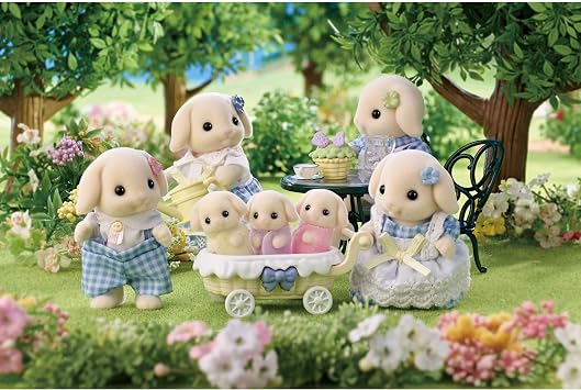 Sylvanian Families - 5735 Rabbit Family - Figures for Dollhouse