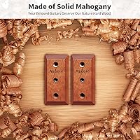 Vista 2 de Soporte de pared para guitarra, 3 unidades de madera para guitarra, gancho de guitarra, accesorios de guitarra para bajo eléctrico acústico