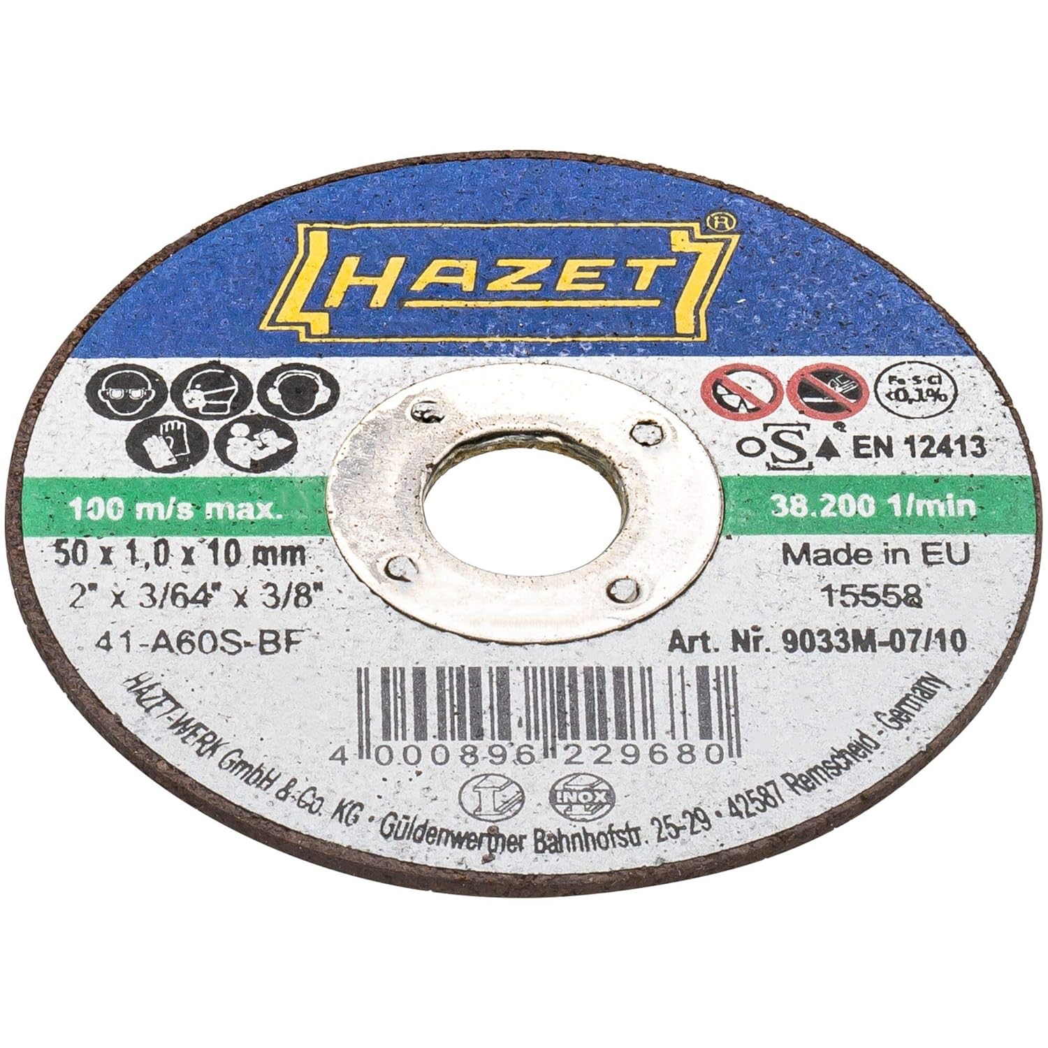Hazet 9033M-07/10 Cutting Disc Set, Angle Grinder