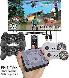 Video Game RetroStation PRO Max + 178 Mil Jogos + 4 Controles + Atualizado