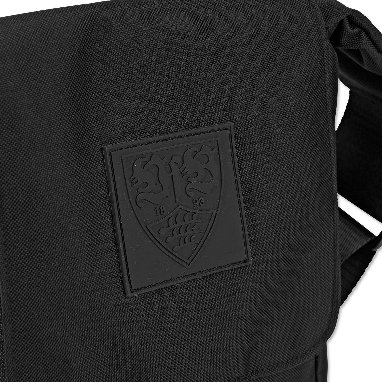 VfB Stuttgart Stadiontasche mit Wappen – Offizielle Fan Tasche transparent für Stadionbesuch – Umhängetasche Clear Bag für Arena, Konzert, Festival – Schultertasche Fanartikel Rot Weiß