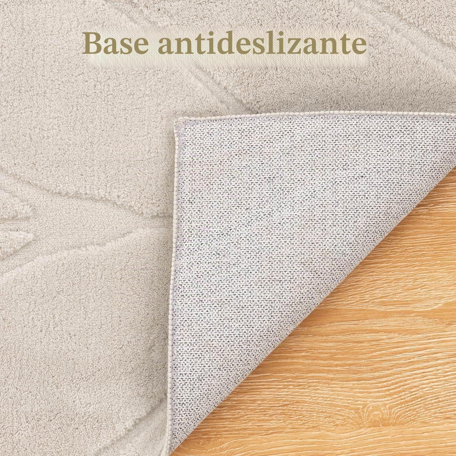 SHACOS Alfombra de Pasillo Larga Beige 80 x 300 cm Alfombra Cocina Antideslizante Lavable Pelo Corto Suave Tapete Largo para Pasillo, Entrada, Dormitorio, Lavandería