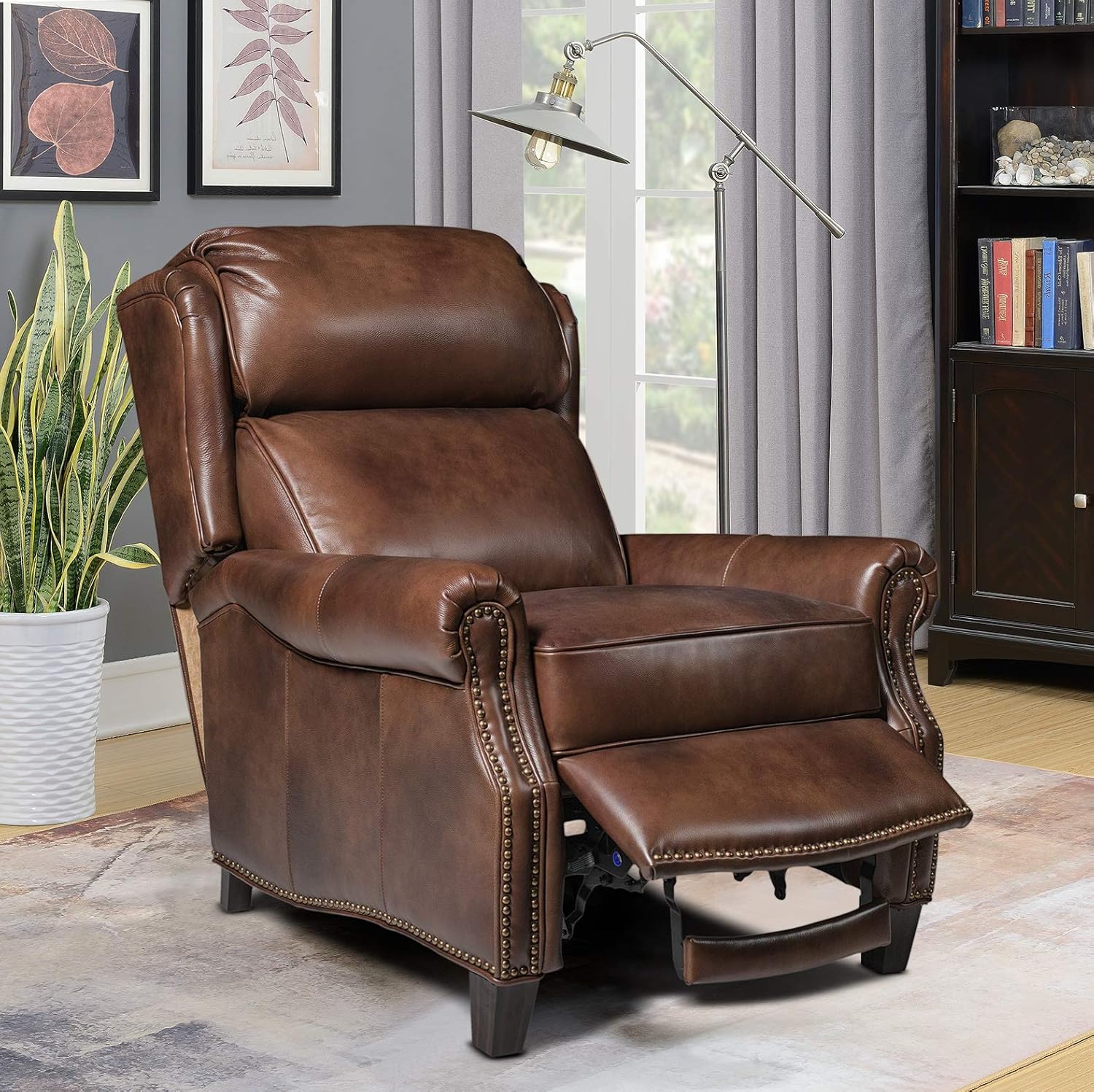 BarcaLounger Meade Manual Recliner – Worthington-Cognac