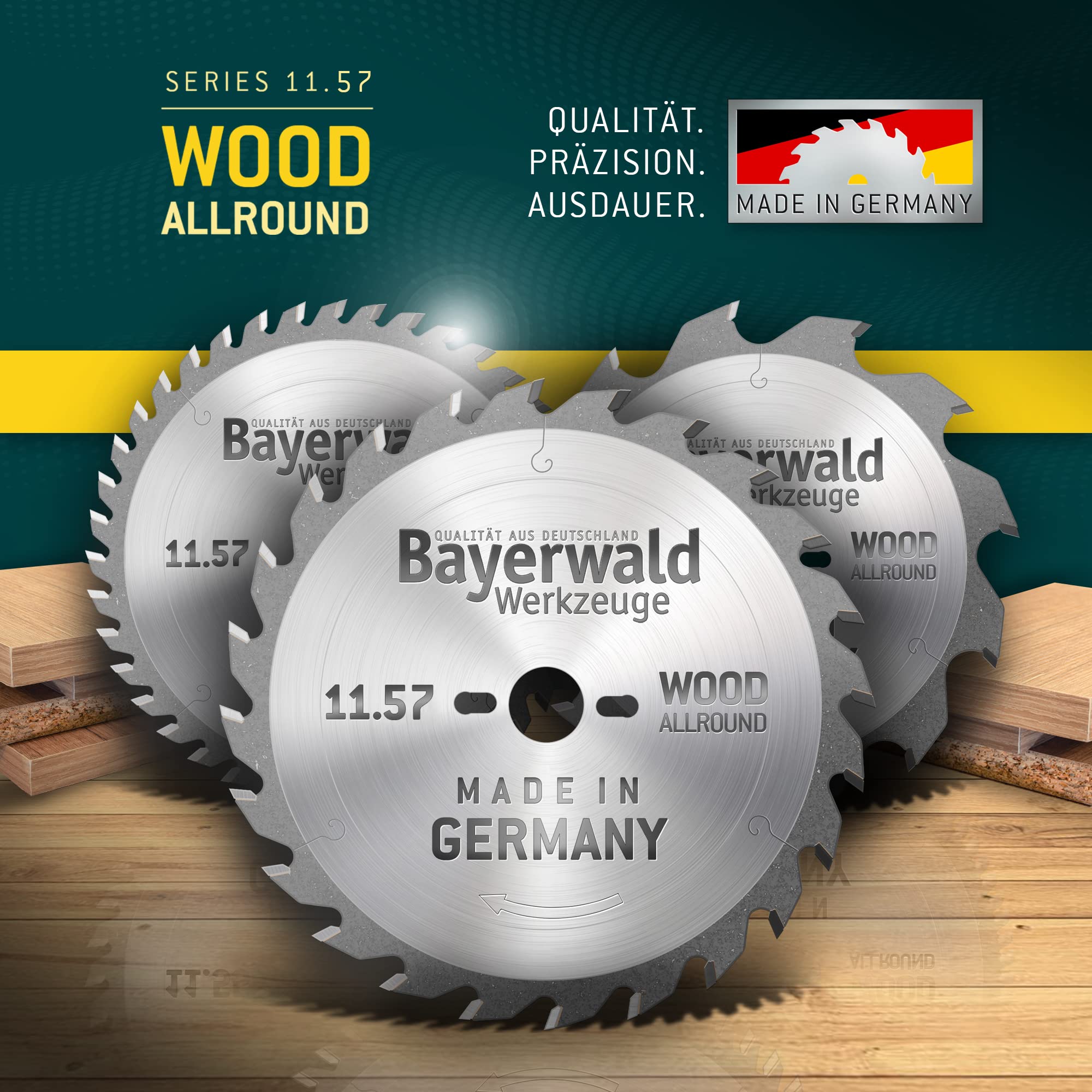 Bayerwald - HM brzeszczot do piły tarczowej - Ø 160 mm x 2,2 mm x 20 mm | ząb zmienny (28 zębów) | Otwory dodatkowe: TS 55 + TSC 55 + ATF 55 + AP 55 | mała szerokość cięcia, idealna do piły tarczowej akumulatorowej