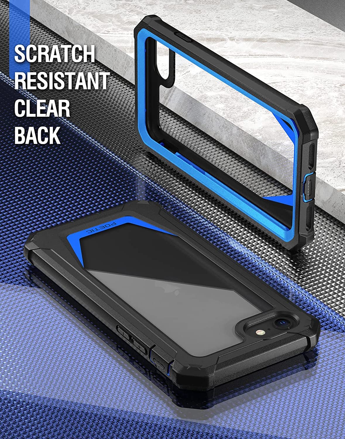 Poetic Revolution Case For IPhone 14, Heavy Duty Full Body Cover With Kickstand Black