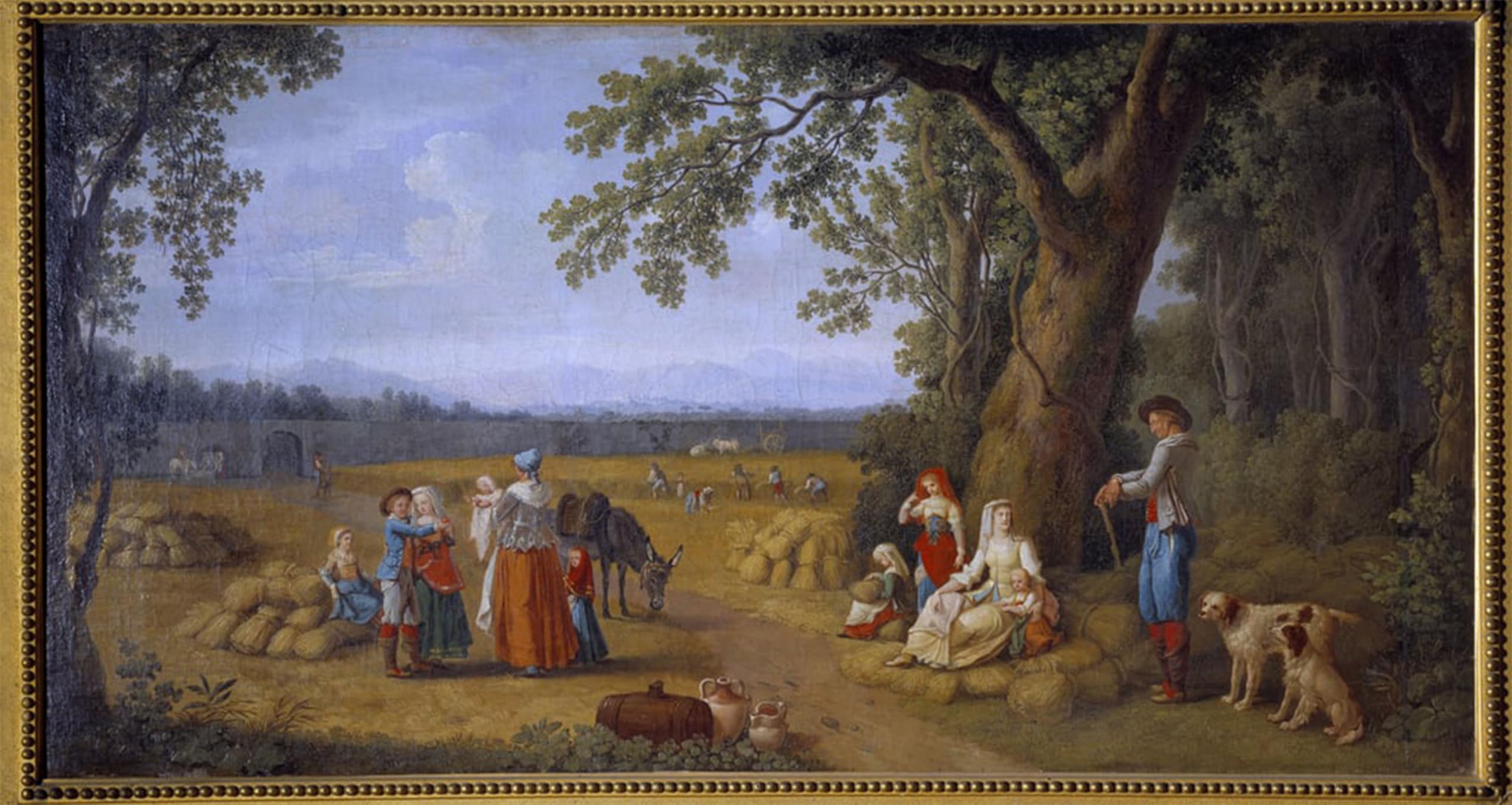 Lienzo la vendemmia a Carditello Jacob Hackert para regalo de inauguración o bodas 5