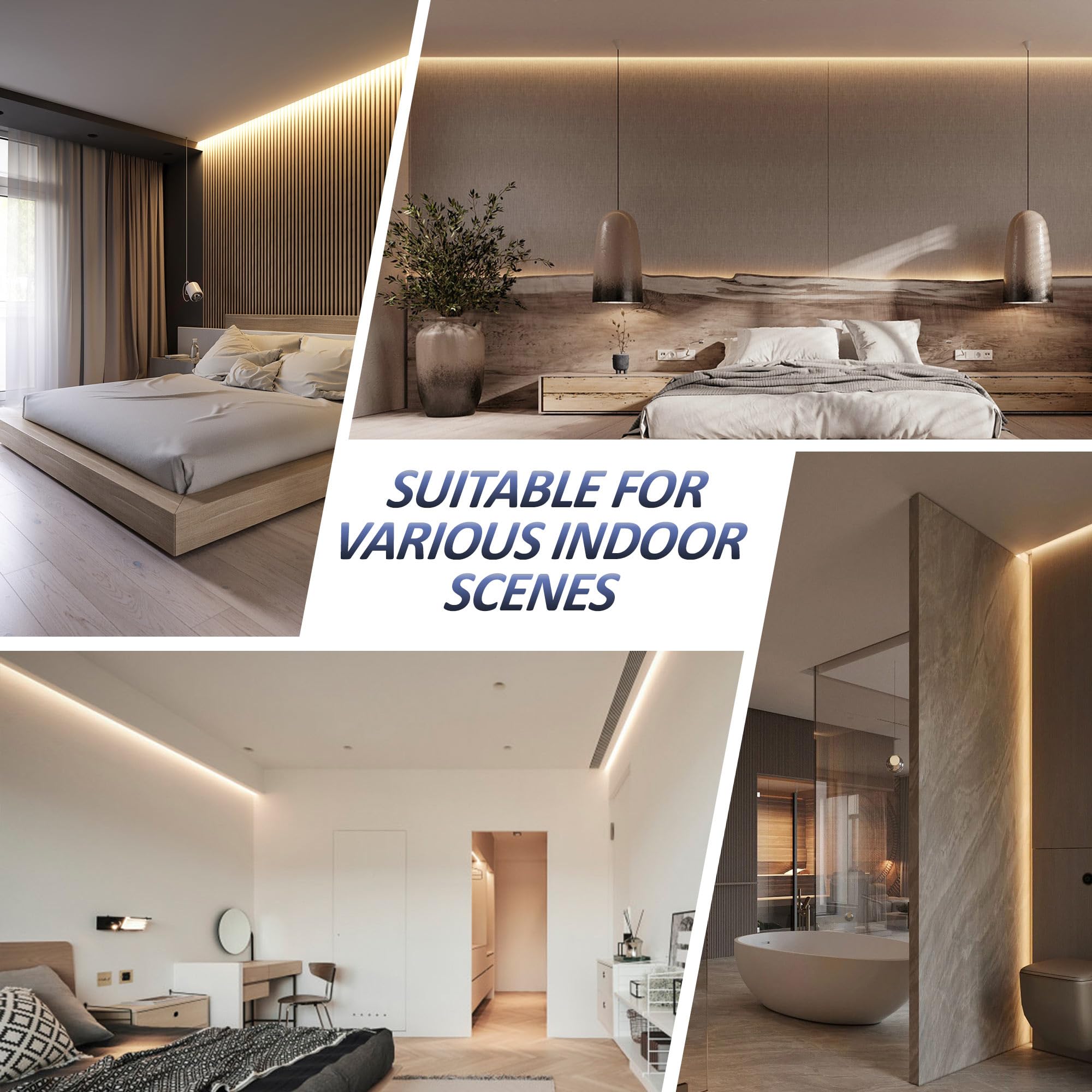 Aluminiowy profil kątowy LED 10 x 2m (20 m) pod kątem 90° do taśm LED do 10 mm z pokrywą PC, mlecznobiałą, metalowymi końcówkami i klipsami montażowymi