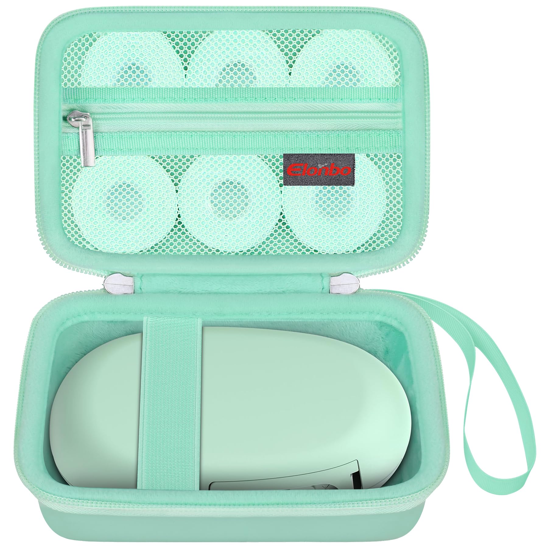 Elonbo Carrying Case for SUPVAN E10 Bluetooth Label Maker Machine, Green