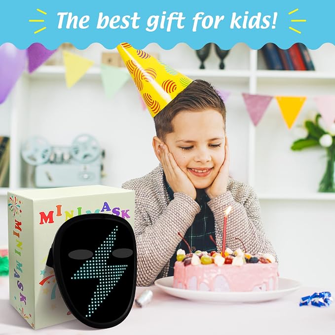 Máscara LED con sensación de gestos, regalo para adolescentes miniatura 7