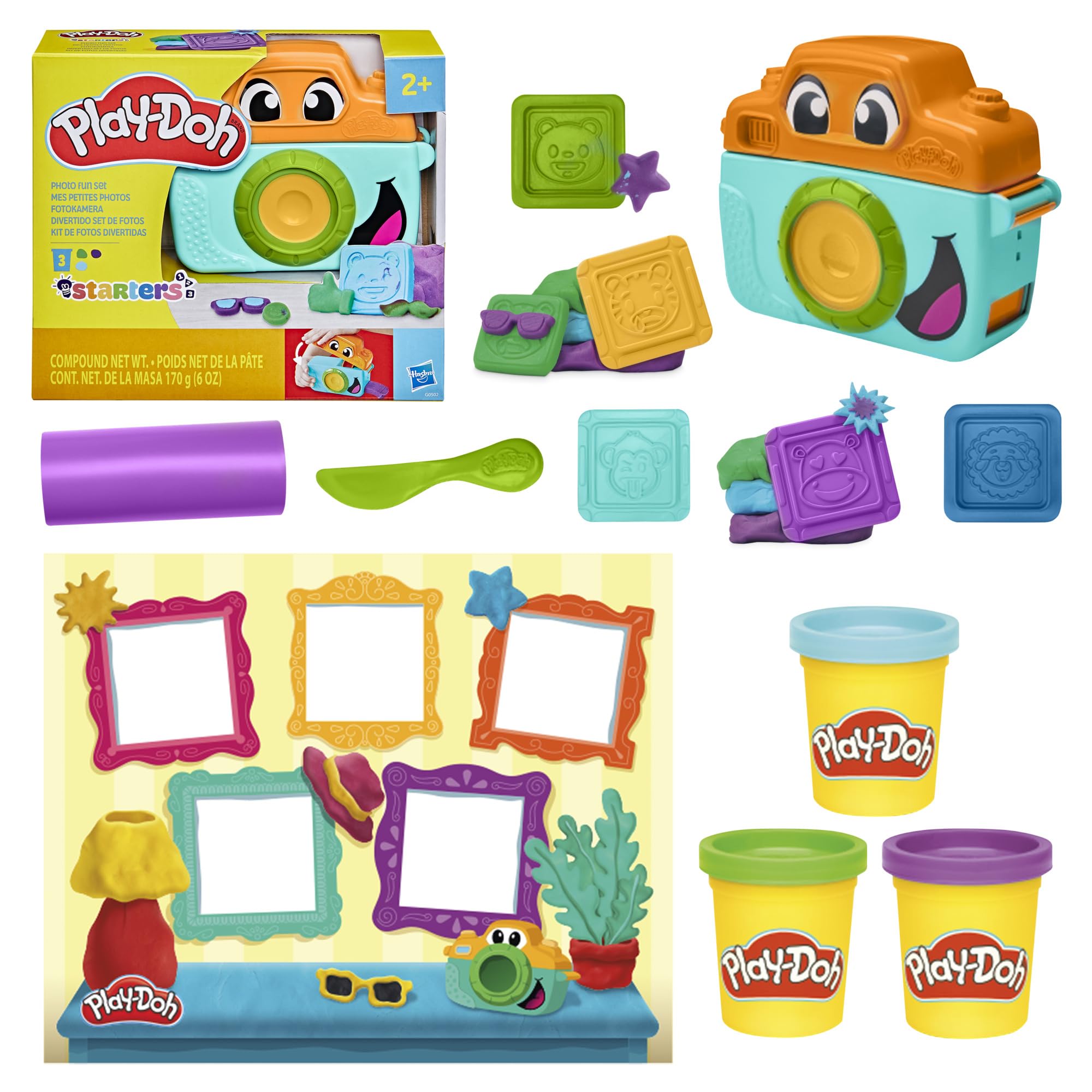 Zestaw startowy Fotozabawa Play-Doh z zabawkowym aparatem fotograficznym
