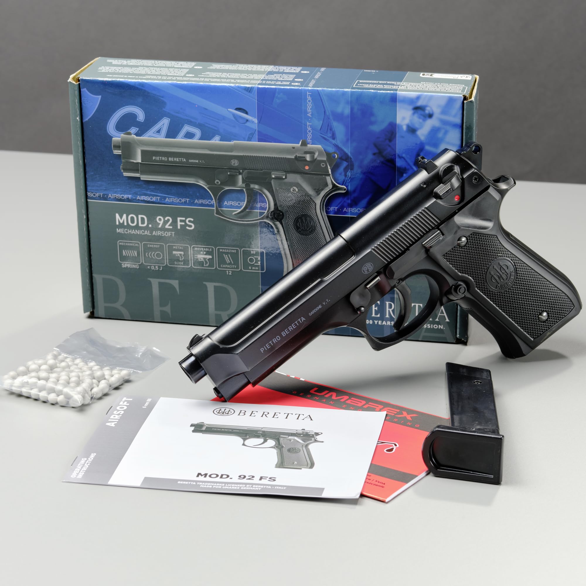 Beretta M92 World Defender 25161 - Pistola de Airsoft (máx. 0,5 J)