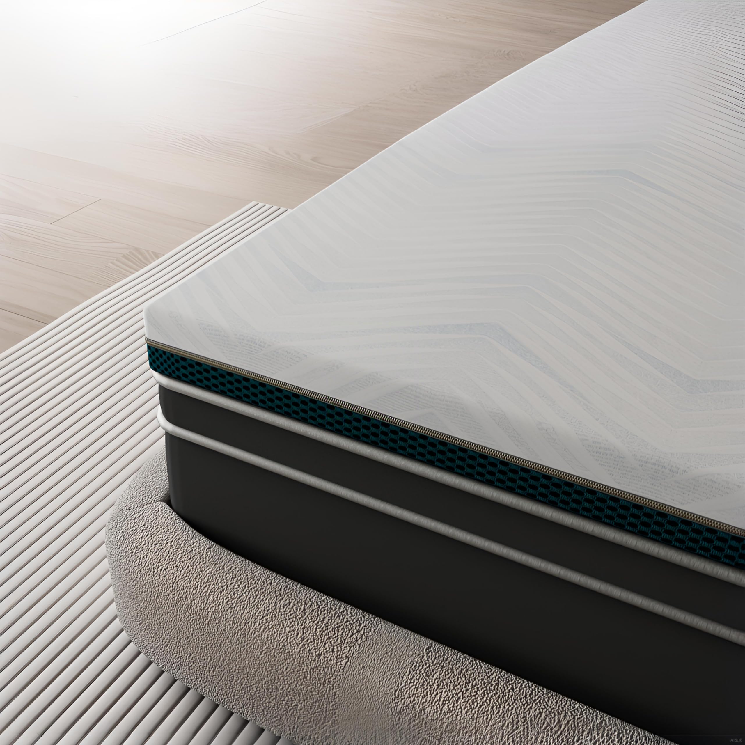Surmatelas 160x200, Épaisseur 7.5cm, Mousse à Mémoire de Forme Gel, 2 Personnes, Housse Amovible Lavable (Surmatelas 160x200cm)