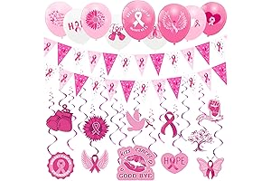 101 Pcs Breast Cancer Awareness Decorations