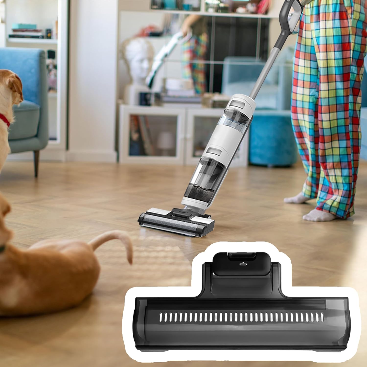 Vacuum Main Brush Cover Replacement Parts Compatible with Tineco iFloor 3/ Floor One S3 / Breeze Cordless Vacuum Cleaners, Brush Roller Cover Release Spare Parts Wet Dry Vacuum Cleaner Accessories