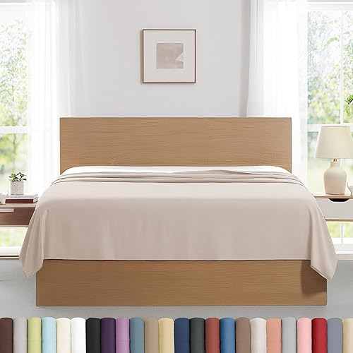 Vista 20 de Southshore Fine Living, Inc. Paquete de 2 sábanas encimeras de tamaño individual, sábanas blancas de 66 x 96 pulgadas, sábana superior individual