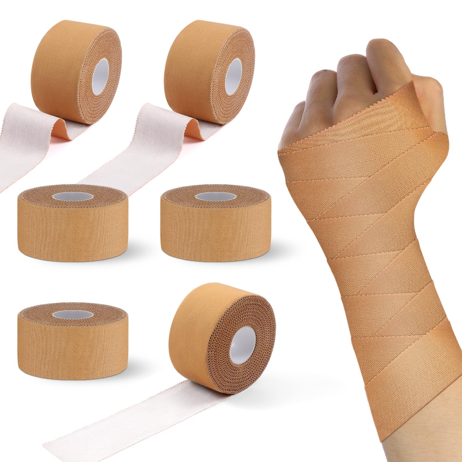 4 Roll P Sports Tape 1 5 x 60 Yard Pt Strapping Porous Rigid Sports Cover Roll Stretch