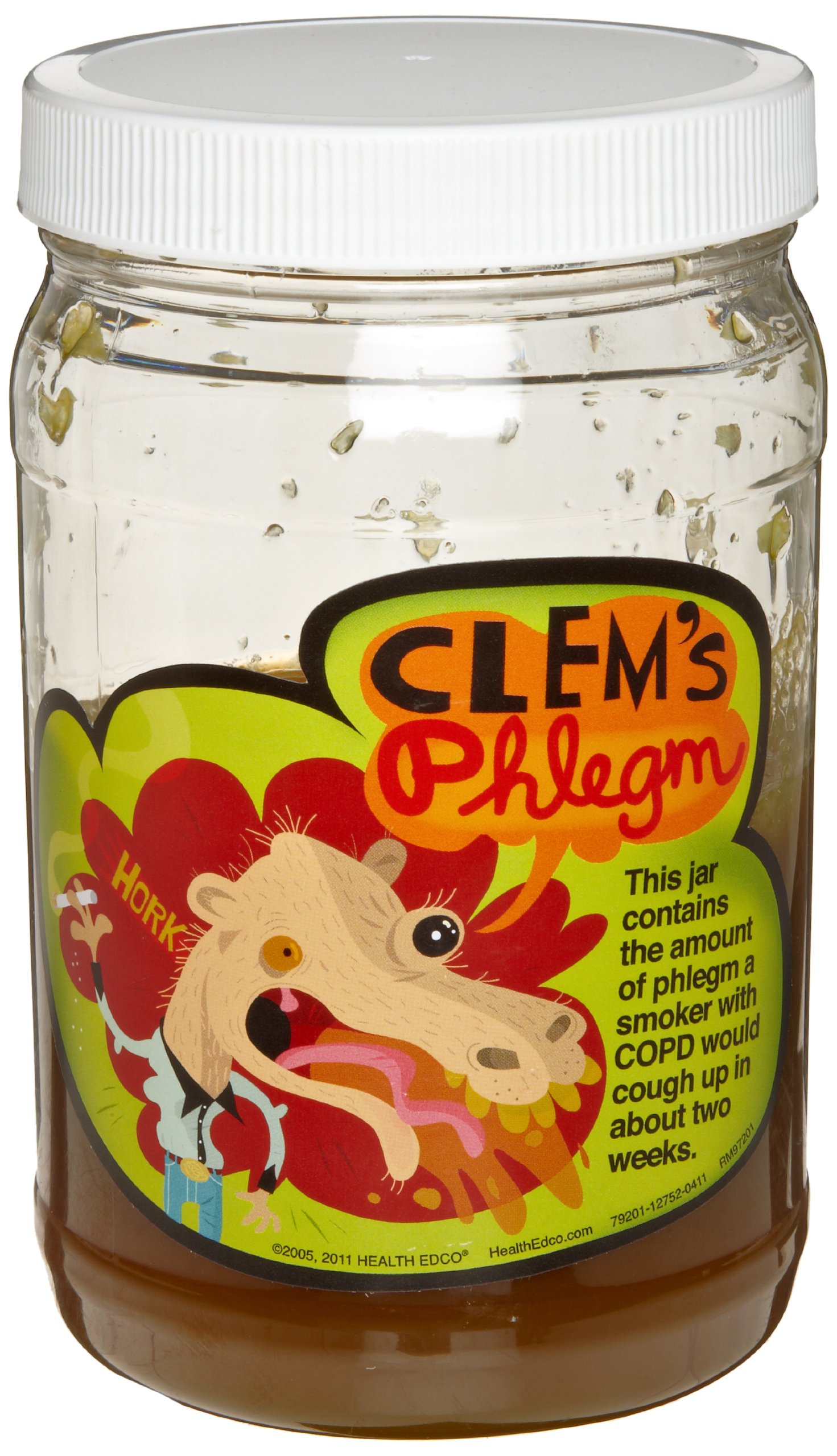 HEALTH EDCO W43171 Clem's Phlegm Display, 3-3/4" Diameter x 6" Height:  Science Prints: Amazon.com: Tools & Home Improvement