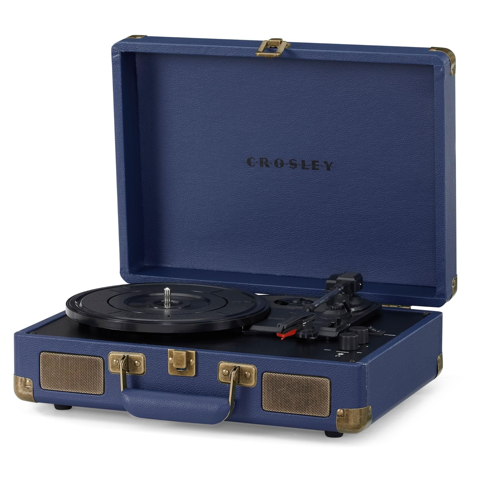 Crosley Cruiser Plus Belt Drive Bluetooth Turntable - Blue, Blue