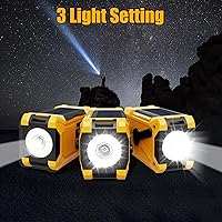 Vista 5 de 10000mAh Emergency Hand Crank Radio with LED Flashlight Yellow Verde