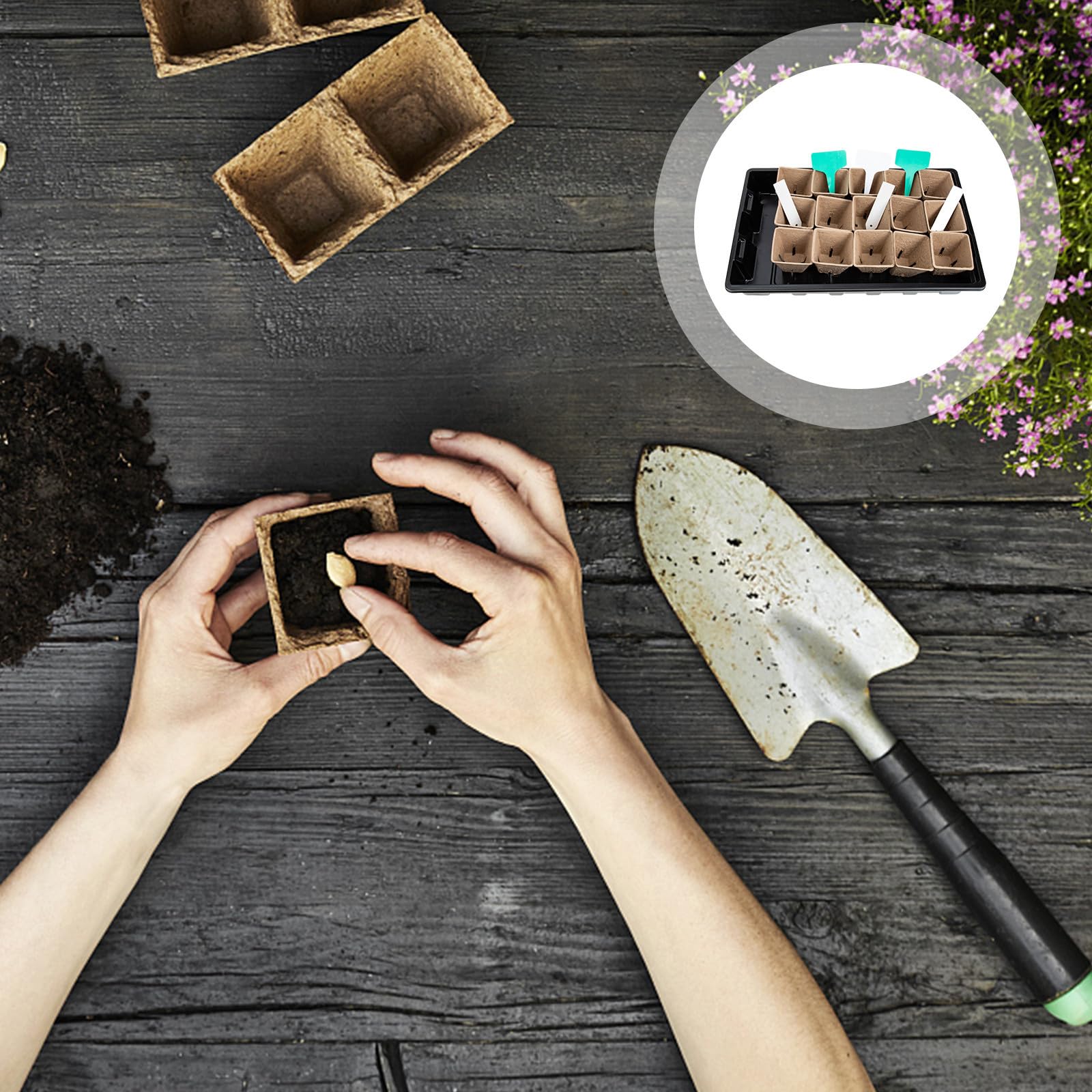 1ensemble Pots De Plastique pour Plantes Boîtes Incubatrices pour Semences Et Cultures Accessoires De Jardinage pour Démarrage De Plantes