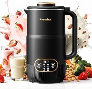 Arcmira 8 in 1 Nut Milk Maker Machine, 35oz Soy Milk Maker with 8 Blades