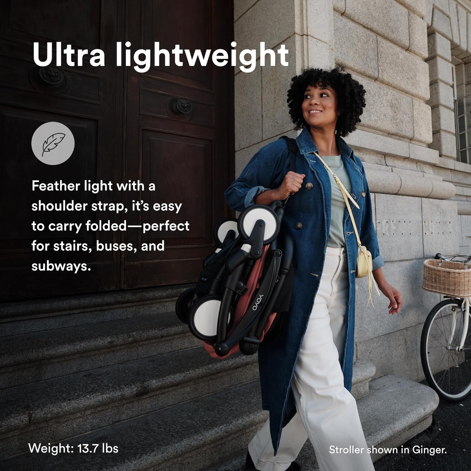 Stokke YOYO3 Stroller from 6 Months - Includes Black Frame, Taupe Seat Cushion & Taupe Canopy - Folds in & Out in a Flash - Light & Compact - Carry-On Compatible