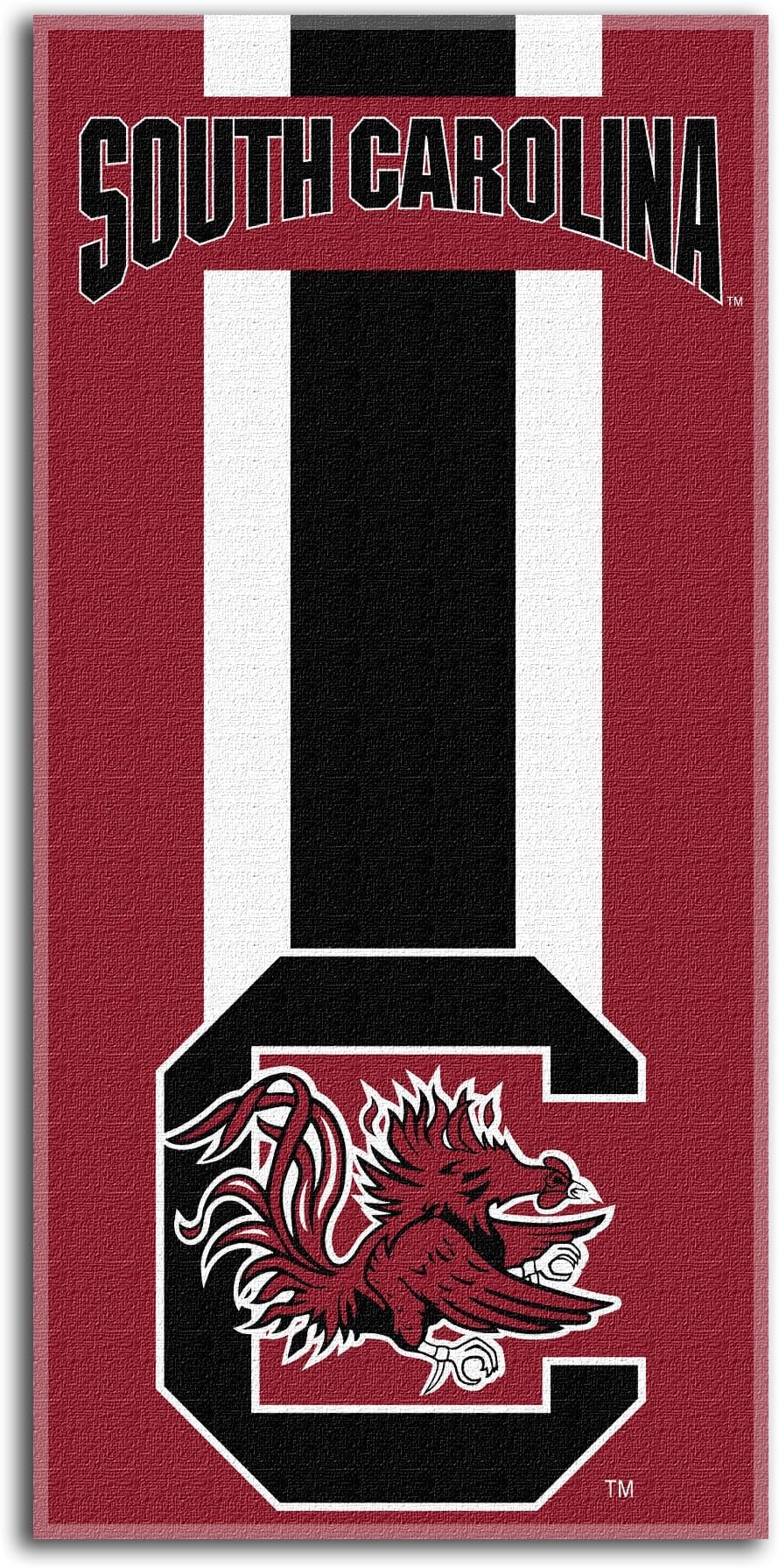 Northwest NCAA South Carolina Fighting Gamecocks Unisex-Adult Beach Towel, Zone Read, 30" x 60" (Pack of 6)
