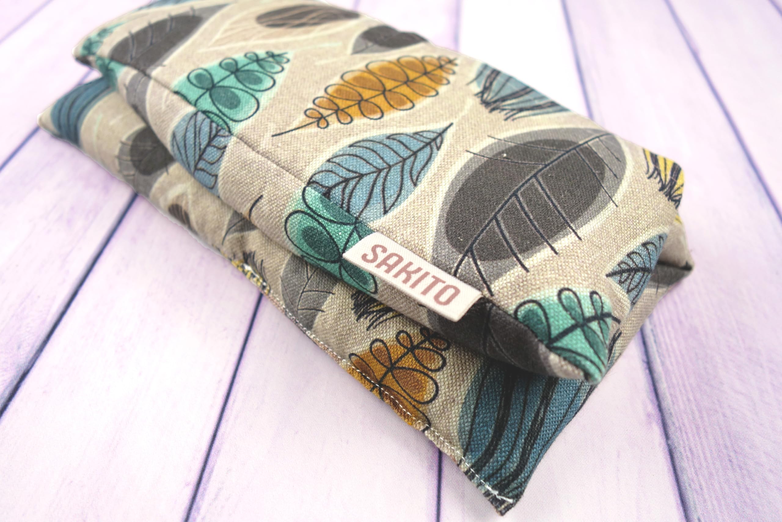 Saco Semillas Microondas (25x25 cm) - Cojin Térmico Natural para Cervicales y Lumbalgia, Uso en Calor o Frio - Gran Retencion de Calor - Muy Duradero con Tela de Primera Calidad - Aroma a Lavanda