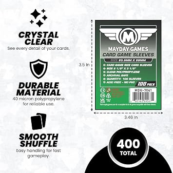 Mayday Games Dead of Winter Game Accessory- Standard Card Sleeve Bundle (Pack of 2)