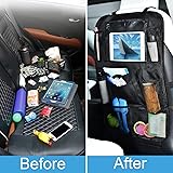 AiQInu Organisateur Voiture Enfant Facile à Entretenir, Arrière avec Espace de Rangement, Protection Siège Enfant (1 pc) - 5