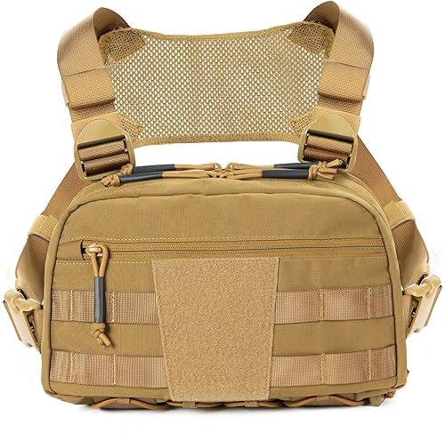 FEIWOOD Gear Chest Pack Bag for Men, Tactical Chest Pack Utility MOLLE Chest Bag Rig with Concealed Pistol Holster disponible en Yaxa Venezuela