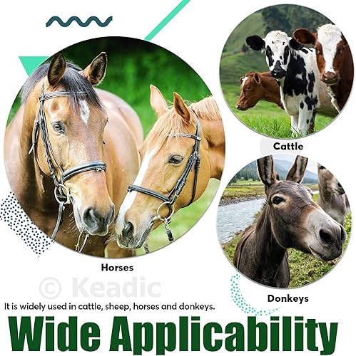 Miniatura 7 de Keadic Kit de herramientas de pezuña de herrador de 10 piezas con paquete de rollo, incluye alicates de corte de zapatos de caballo, raspador de