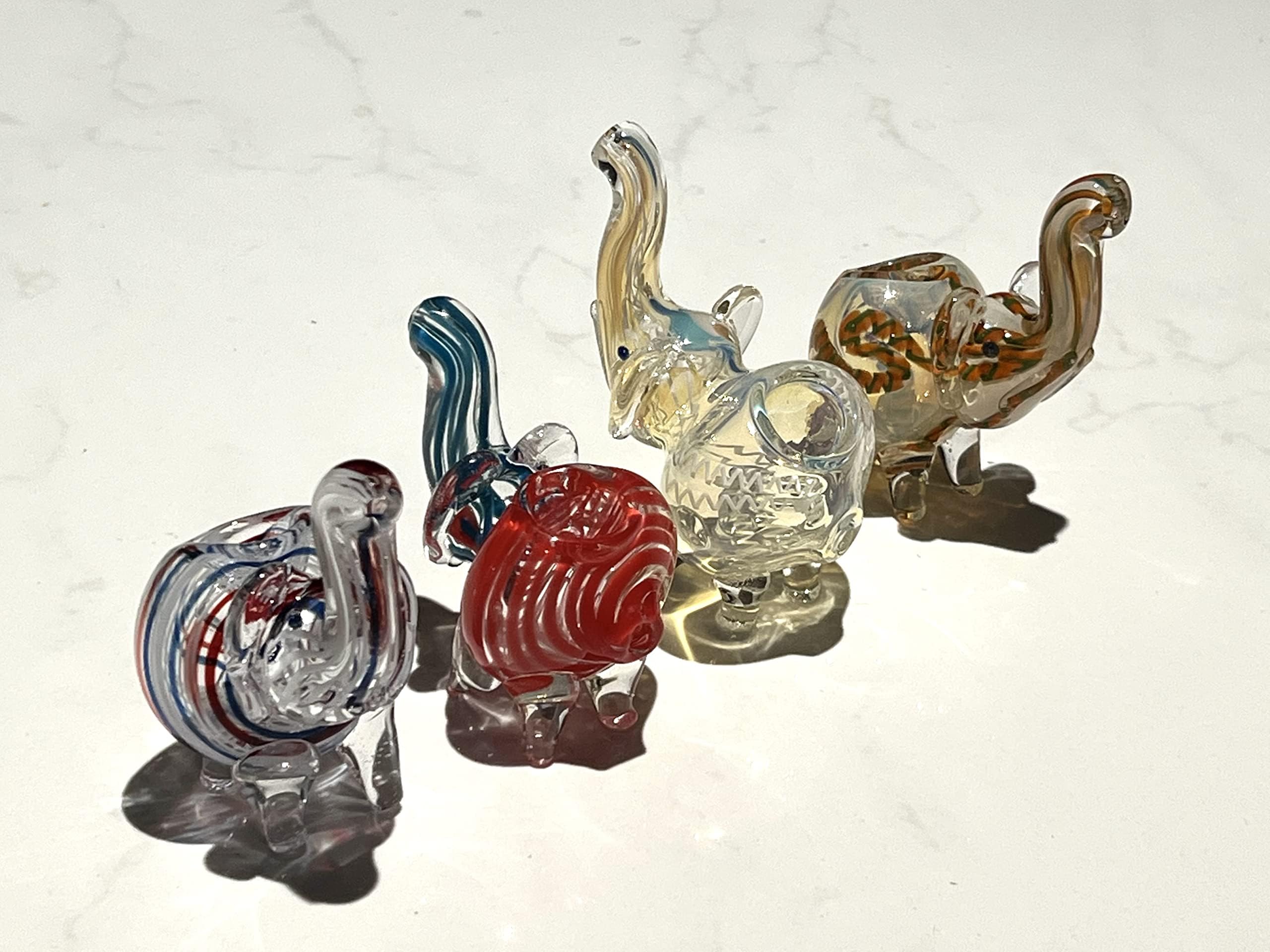 Special Glass Art Tube Assorted Aesthetic Look Unique Cylindrical Durability Tool