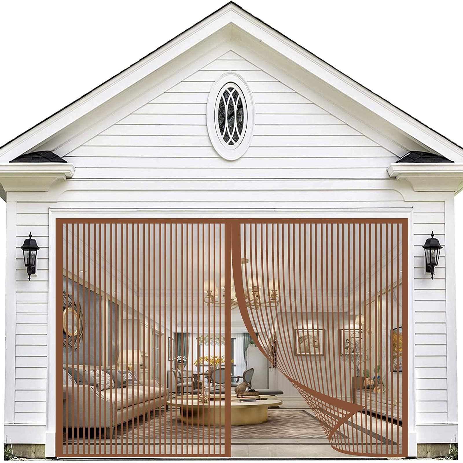 Magnetic Fly Screen Door, Mosquito net Fly Curtain, Sealing Magnets Close Running Automatically, Easy Installation, Keep Fresh air in for Patio, Balcony, Customizable