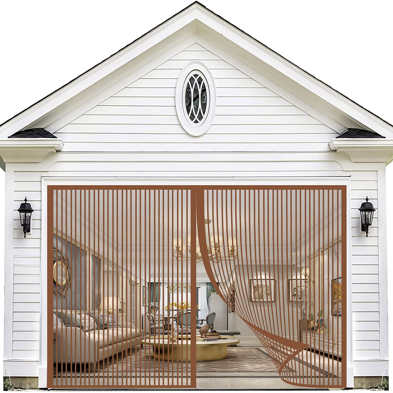 Magnetic Fly Screen Door, Mosquito net Fly Curtain, Sealing Magnets Close Running Automatically, Easy Installation, Keep Fresh air in for Patio, Balcony, Customizable