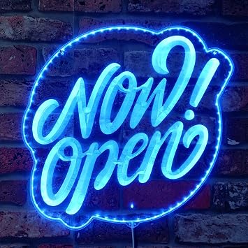 ADVPRO Now Open Shop RGB Dynamic Glam LED Sign - Cut-to-Edge Shape - Smart 3D Decoration - Multicolor Signage st06s66-fnd-i0225-c
