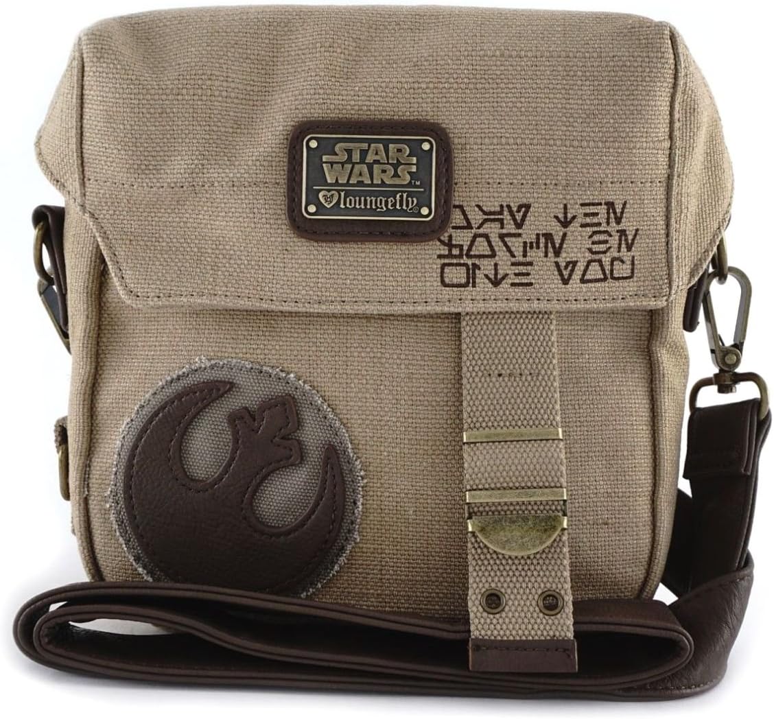 Loungefly x Star Wars Rebel Convertible Crossbody/Waist Bag (One Size, Tan)