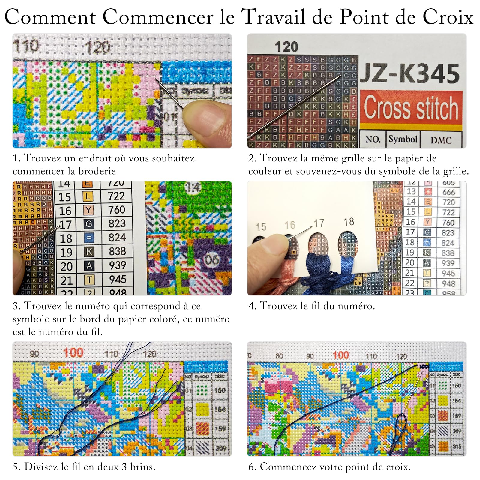 Kit Point De Croix Pré-Imprimé Cerf Animaux 11ct 36x36 Cm - Complet Débutant Adulte - Loisirs Créatifs Moderne Avec Fils & Aiguille