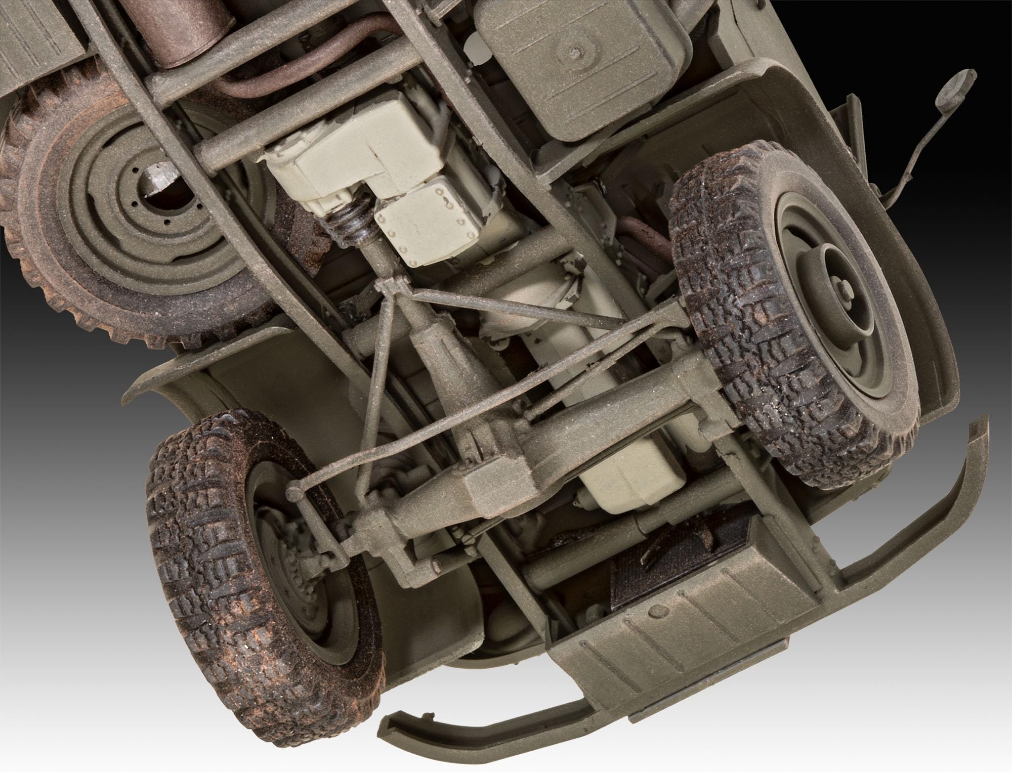 Revell Zestaw modelarski Unimog 404 S | uniwersalny pojazd na wszystkie koła z lat 50. XX wieku, szczegółowe podwozie i kabina kierowcy, w zestawie klej i pędzel
