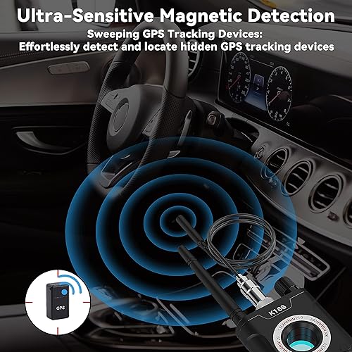 Miniatura 5 de Detector de perseguidor K18s Detector de GPS Detector de errores Detector de Rf Cámara Dispositivo de emisión de errores y detector de cámara oculta