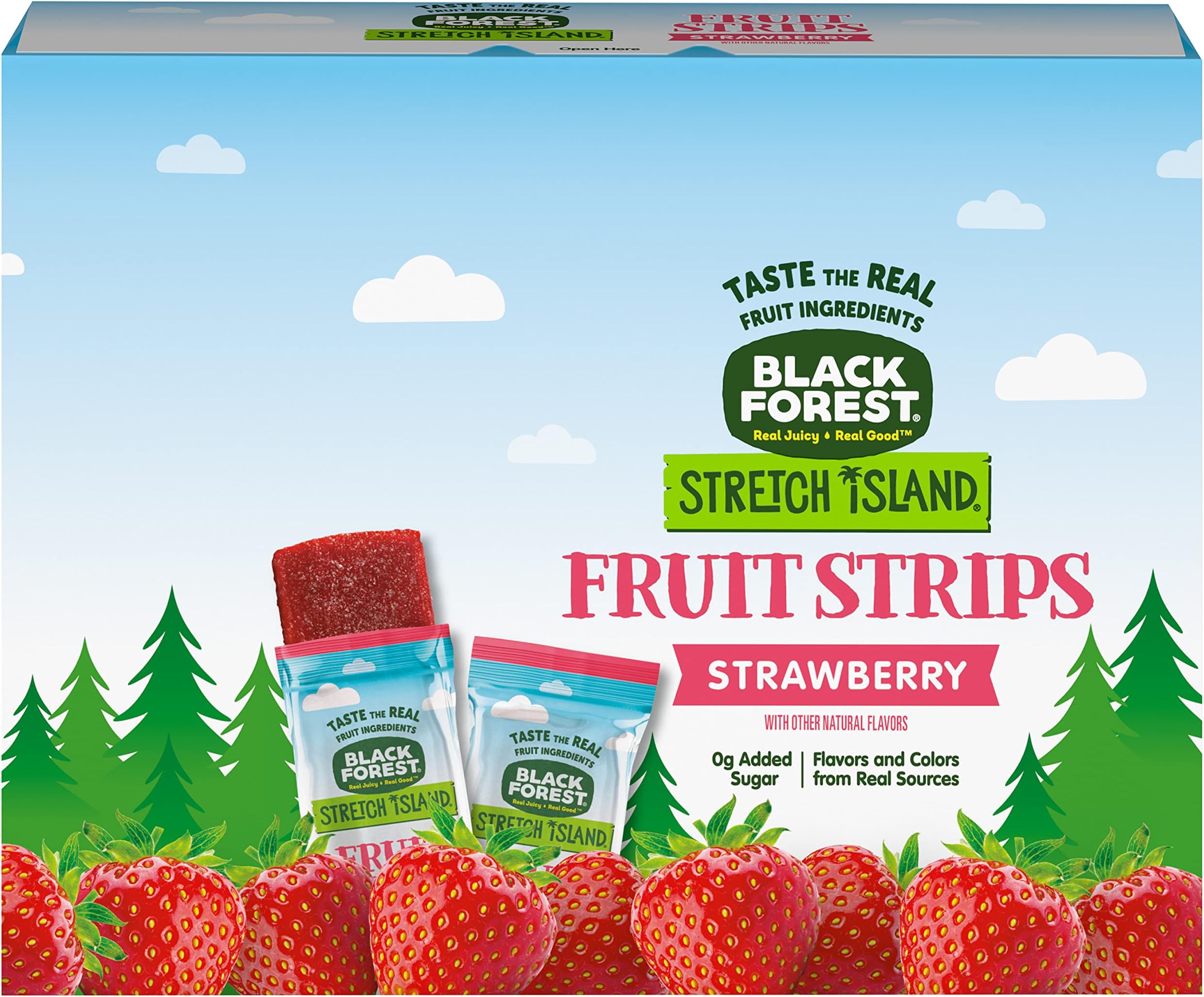 Stretch Island Fruit Strips, Strawberry, 0.5ounce Strips (Pack of 30)