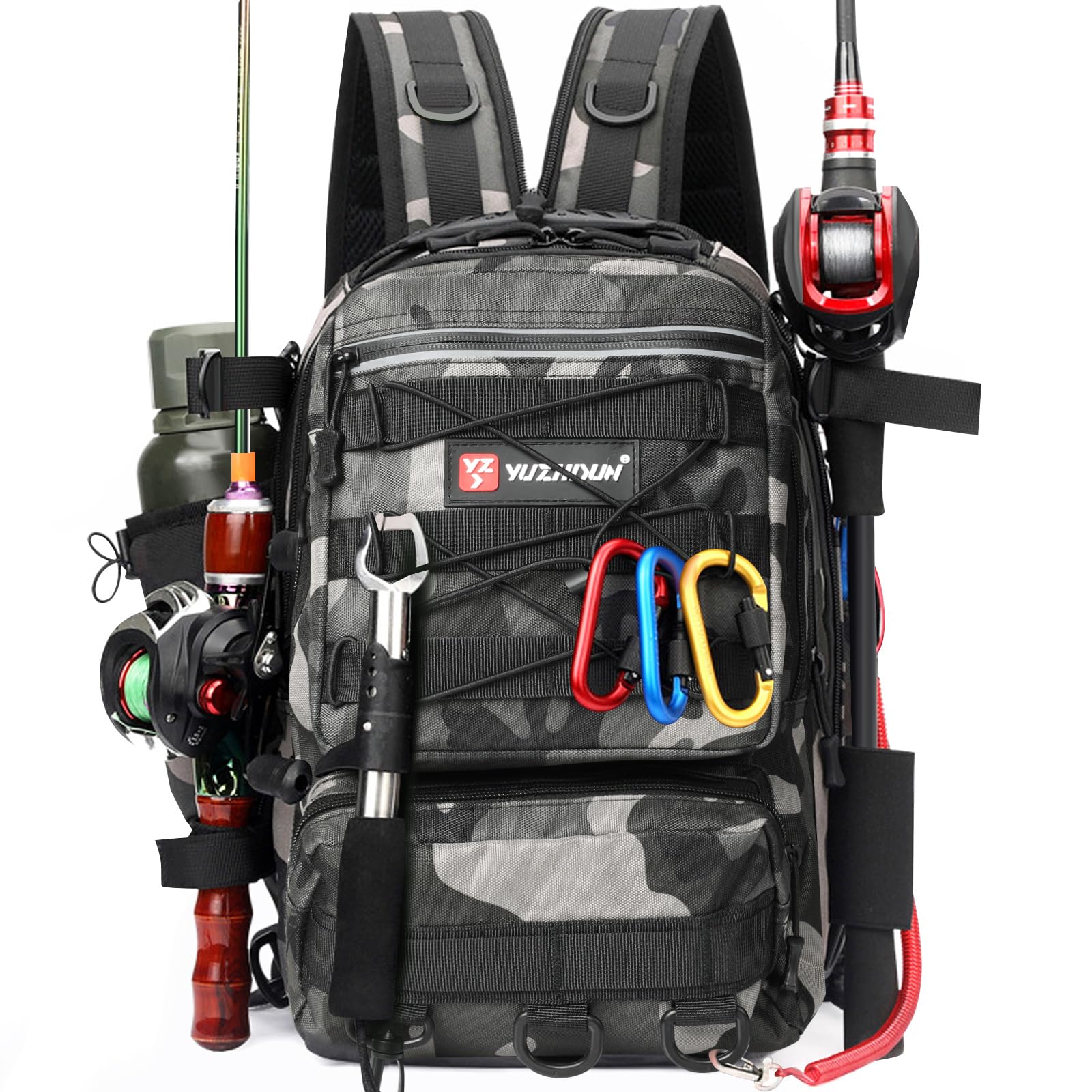 Borsa Da Pesca Imbracatura Multifunzionale – Marsupio Porta Attrezzatura Con Portacanna, Impermeabile, Per Escursionismo E Outdoor