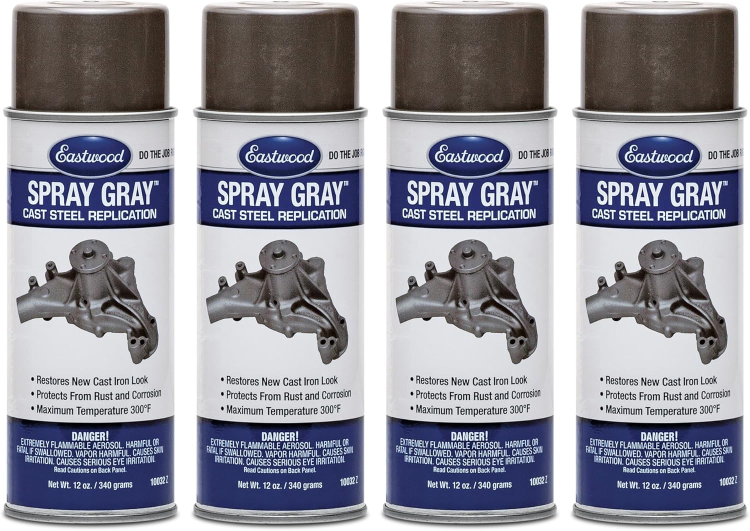 Eastwood Acrylic Spray Gray Detail Lacquer Anti Corrosion Cast Iron Look Paint Aerosol 12 Oz | 1 Pack